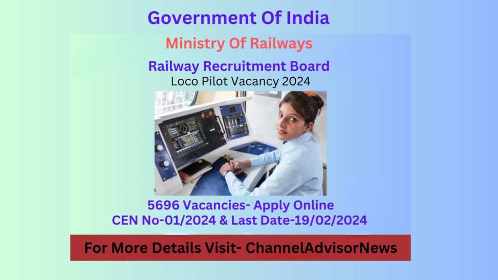 Loco Pilot Vacancy 2024 How to Apply Online Complete Details